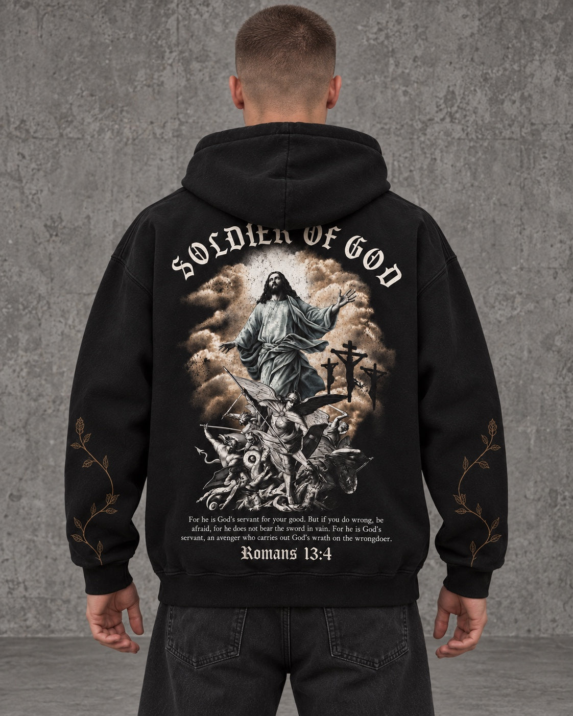 HOLY STANDARD hoodie styling view 2