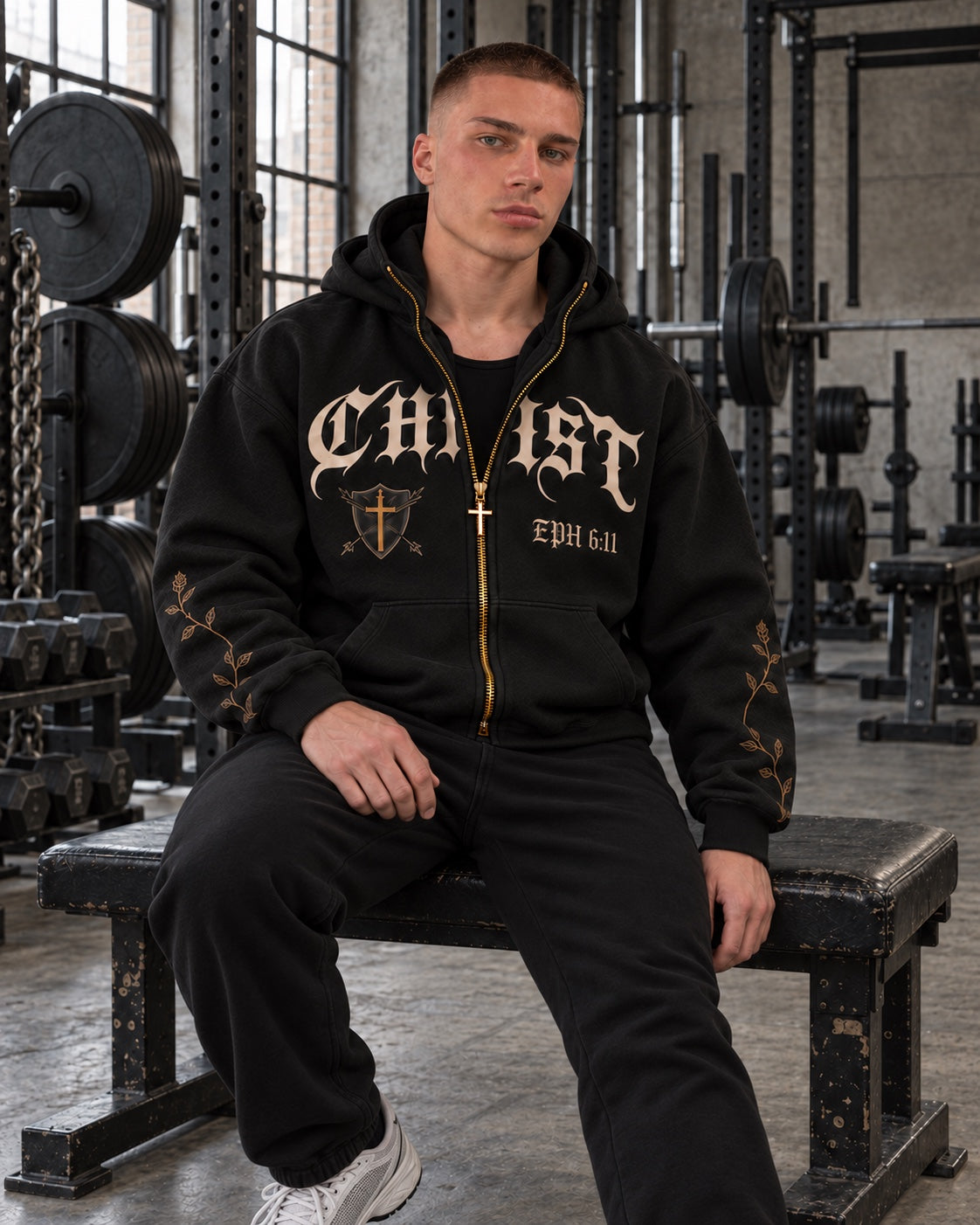 HOLY STANDARD hoodie styling view 4